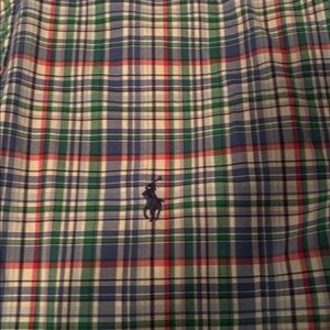 Polo by Ralph Lauren Men's Blue and Green Plaid Shirt men’s XL Classic fit